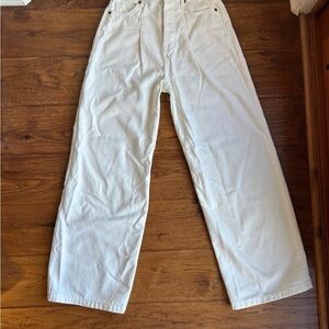 Reformation Cream High-Rise Jeans